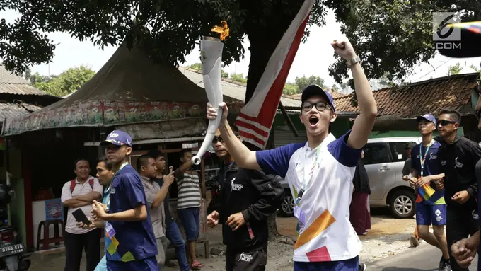 Brandon Salim Ikut Bawa Obor Asian Games