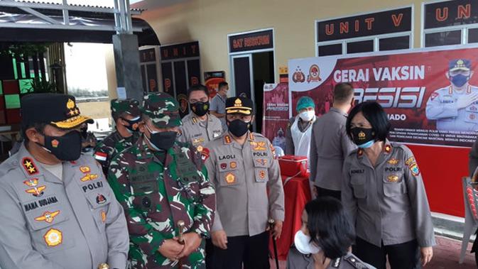 Dukung Program Vaksinasi Covid-19, Polresta Manado Buka Gerai Vaksin Presisi - Vimarsana News