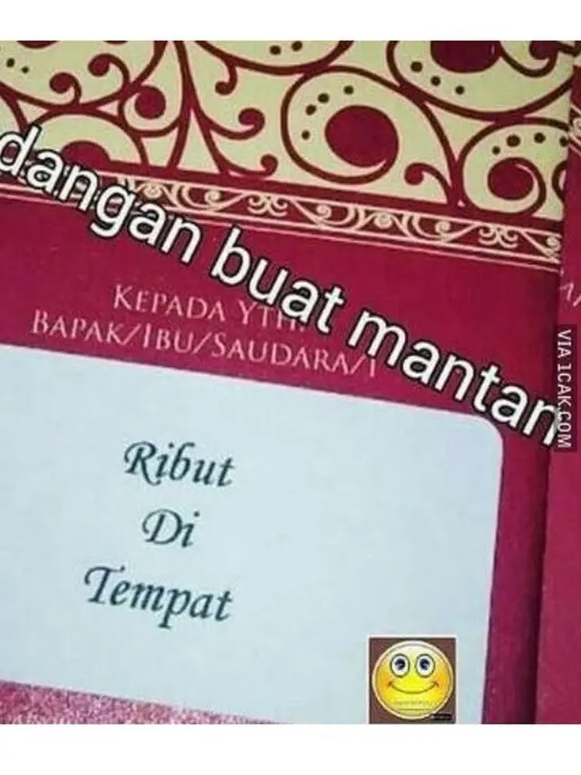 10 Potret Nama Lucu di Undangan Nikah Ini Bikin Senyum Sendiri