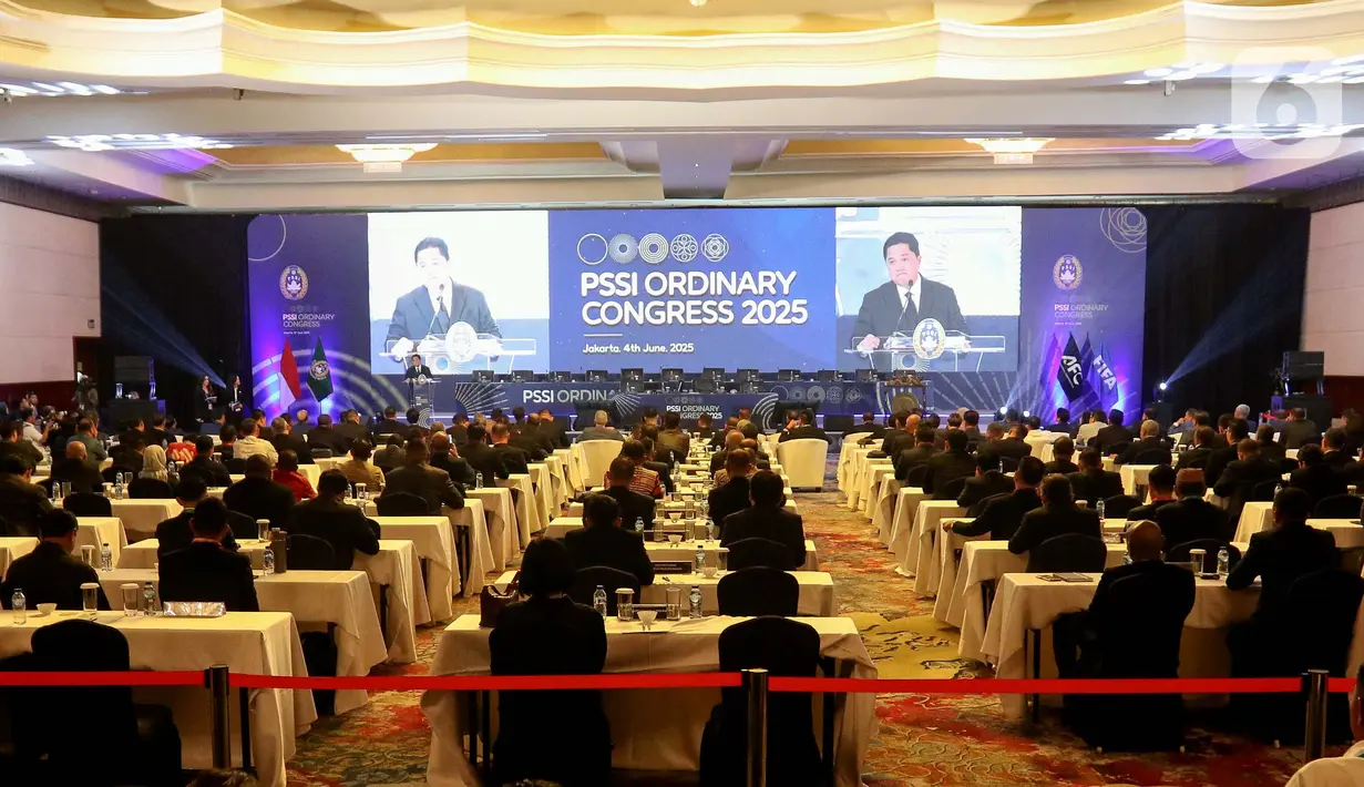 Ada empat agenda utama yang akan menjadi bahasan dalam Kongres Biasa PSSI 2025. (Liputan6.com/Herman Zakharia)