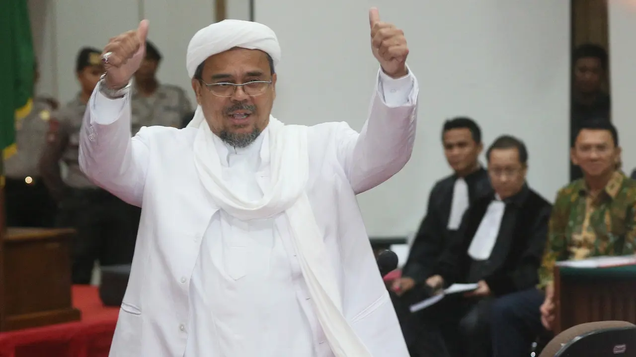 Rizieq Shihab Jadi Saksi di Sidang Ahok