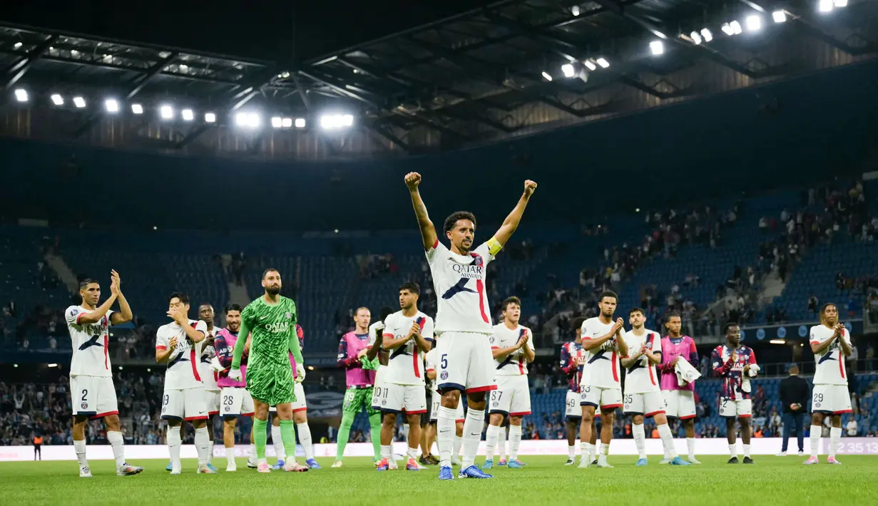 Paris Saint-Germain memulai hidup baru di Ligue 1 2024/2025 tanpa Kylian Mbappe. (AFP/Lou Benoist)