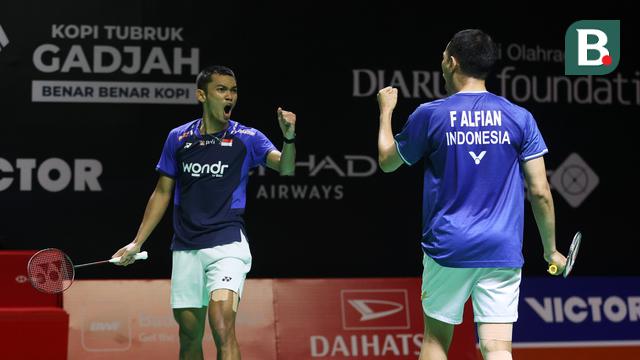 Foto: Jinakkan Sesama Wakil Indonesia, Fajar Alfian/Muhammad Fikri Melaju ke Perempat Final Indonesia Masters 2026