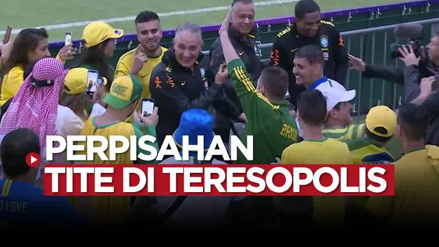 VIDEO: Momen Perpisahan Pelatih Brasil, Tite Kepada Fans di Teresopolis Sebelum Fokus ke Piala Dunia 2022