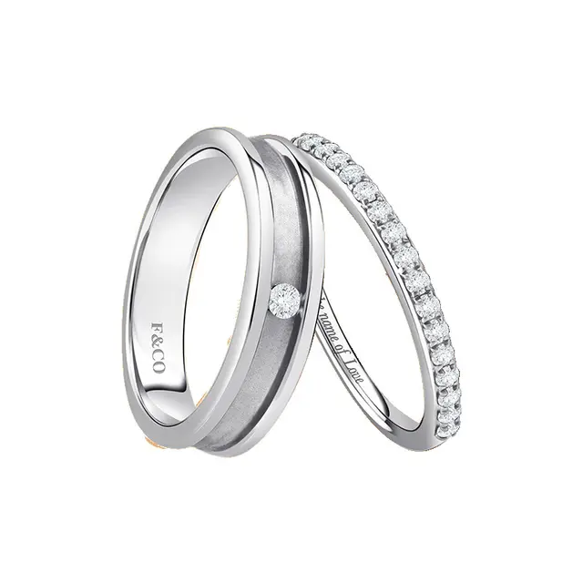 “You Complete Me” Wedding Ring by Frank & co.