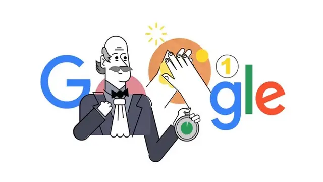 Google Doodle Tampilkan Ignaz Semmelweis. Dok: Google