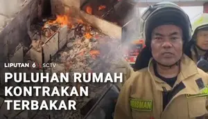 Puluhan Rumah Kontrakan Terbakar
