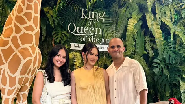 Gaya Serasi Al Ghazali dan Alyssa Daguise dalam Busana Earth Tone dari Sapto Djojokartiko di Momen Gender Reveal