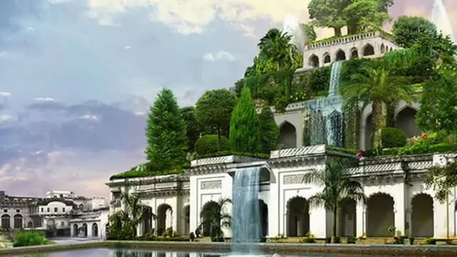 Illustration of the Hanging Gardens of Babylon