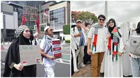 Pasangan Artis Kompak Ikut Aksi Bela Palestina di Monas. (Sumber: Instagram/zaskiadyamecca/alvin_411)