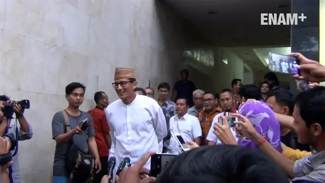 ENAM PLUS: Diperiksa Empat Jam, Sandiaga Mengaku Lega