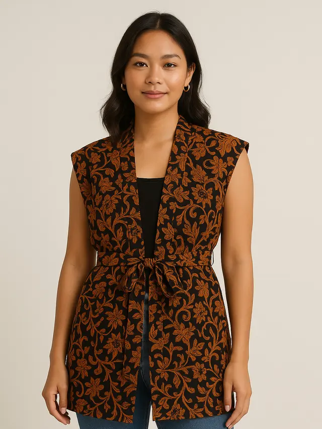 Outer Batik Panjang Tanpa Lengan 2025 (Image by ChatGPT)