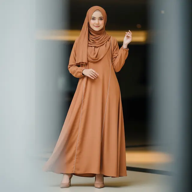 Model Gamis Terbaru Abaya Kekinian