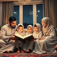 pantun tentang isra miraj ©Ilustrasi dibuat Stable Diffusion