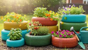 Media Tanam Ban Bekas. (Foto: Gemini AI)