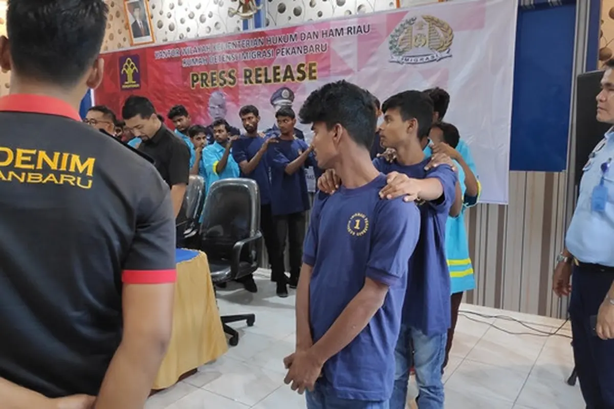 Puluhan imigran Bangladesh ditahan Rudenim Pekanbaru setelah berniat melintas ke Malaysia.