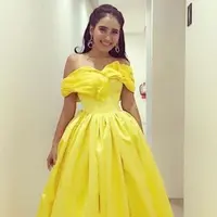 Ayu Ting Ting jadi Putri Belle (Instagram @diaryfashionstyle)