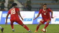 Pemain Timnas Indonesia U-23,&nbsp;Egy Maulana Vikri saat pertandingan melawan Timor Leste dalam laga kedua fase Grup A SEA Games 2021 di Stadion Viet Tri, Phu Tho, Vietnam, Selasa (10/5/2022). (Bola.com/Ikhwan Yanuar)