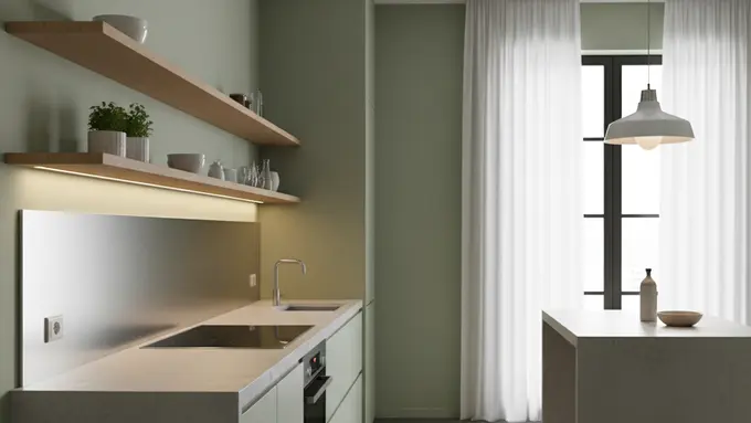 Dapur Tanpa Ubin Dinding