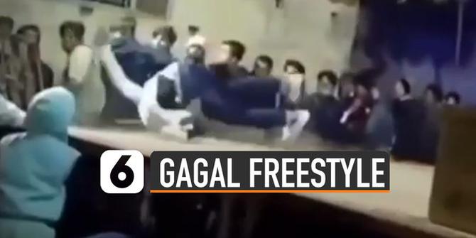 VIDEO: Ngilu, Pria Gagal Melakukan Freestyle Dance