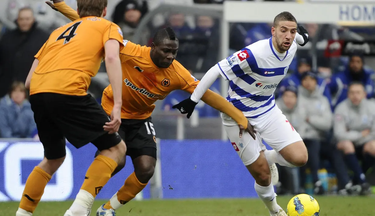 Adel Taarabt. Gelandang tengah berusia 33 tahun yang baru saja bergabung dengan Al-Nasr SC di Liga Uni Emirat Arab ini tercatat pernah memperkuat dua klub Premier League di Liga Inggris, yaitu Queen's Park Rangers dan Fulham dalam kurun waktu 2011 hingga 2013. Bersama keduanya ia total tampil dalam 86 laga di Premier League Liga Inggris dengan torehan 7 gol dan 11 assist. Bersama Timnas Maroko sepanjang kariernya ia mengemas total 30 penampilan dengan torrehan 4 gol dan 4 assist. (AFP/Miguel Medina)