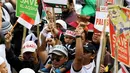 Aksi massa KNRP di depan gedung Kedubes Amerika Serikat, Jakarta. Foto diambil pada Minggu (16/11/2014). (Liputan6.com/Faizal Fanani)