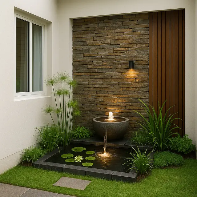 Inspirasi Taman Depan Rumah Minimalis Ukuran 6x9 (Foto: ChatGPT)