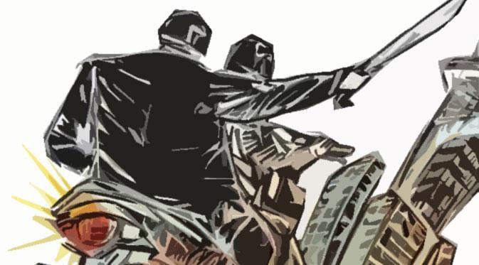 Penembakan itu terjadi saat korban tengah menyisir jalan ke arah Jatiasih, Bekasi. 