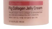 Pig Collagen Jelly Cream mampu mengusir keriput dan melembabkan kulit. 