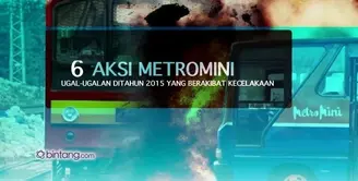 6 Aksi Ugal-ugalan Metromini yang Berujung Maut di Tahun 2015