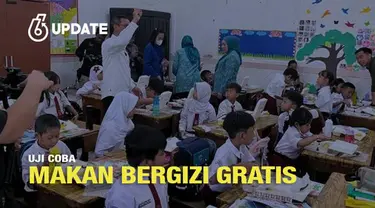 Pemerintah Provinsi (Pemprov) DKI Jakarta kembali menggelar uji coba makan bergizi gratis bagi siswa SDN Manggarai 01 dan SMPN 03 Jakarta, Manggarai, Tebet, Jakarta Selatan, Senin (9/9/2024). Hal ini menjadi uji coba kelima yang dilakukan Pemprov DKI...