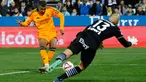 Nama Kylian Mbappe akhirnya kembali ke papan skor saat membawa Real Madrid meraih kemenangan 3-0 atas Leganes pada laga pekan ke-14 Liga Spanyol di Estadio Municipal de Butarque, Minggu (24/11/2024). (AFP/Oscar Del Pozo)