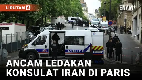 VIDEO: Seorang Pria Ancam Ledakan Bom di Konsulat Iran di Paris Berhasil Ditangkap Polisi