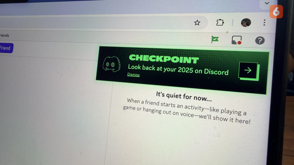 Discord Checkpoint 2025 Mulai Tersedia, Begini Cara Melihat Rekap Tahunan Anda