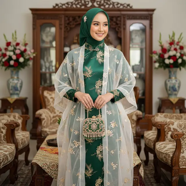 Model Dress Cheongsam Terbaru 2026 untuk Lebaran (Image by Gemini AI)