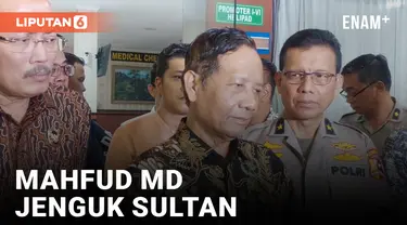 Mahfud MD Jenguk Sultan Rifa'at Korban Kabel Fiber Optik