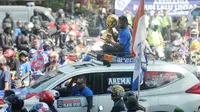 Puncak perayaan ulang tahun Arema ke-30 di Malang, Jumat (11/8/2017) (Bola.com/Iwan Setiawan)