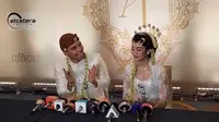 Pernikahan Aaliyah Massaid dan Thariq Halilintar. (M Altaf Jauhar/ LIputan6.com)