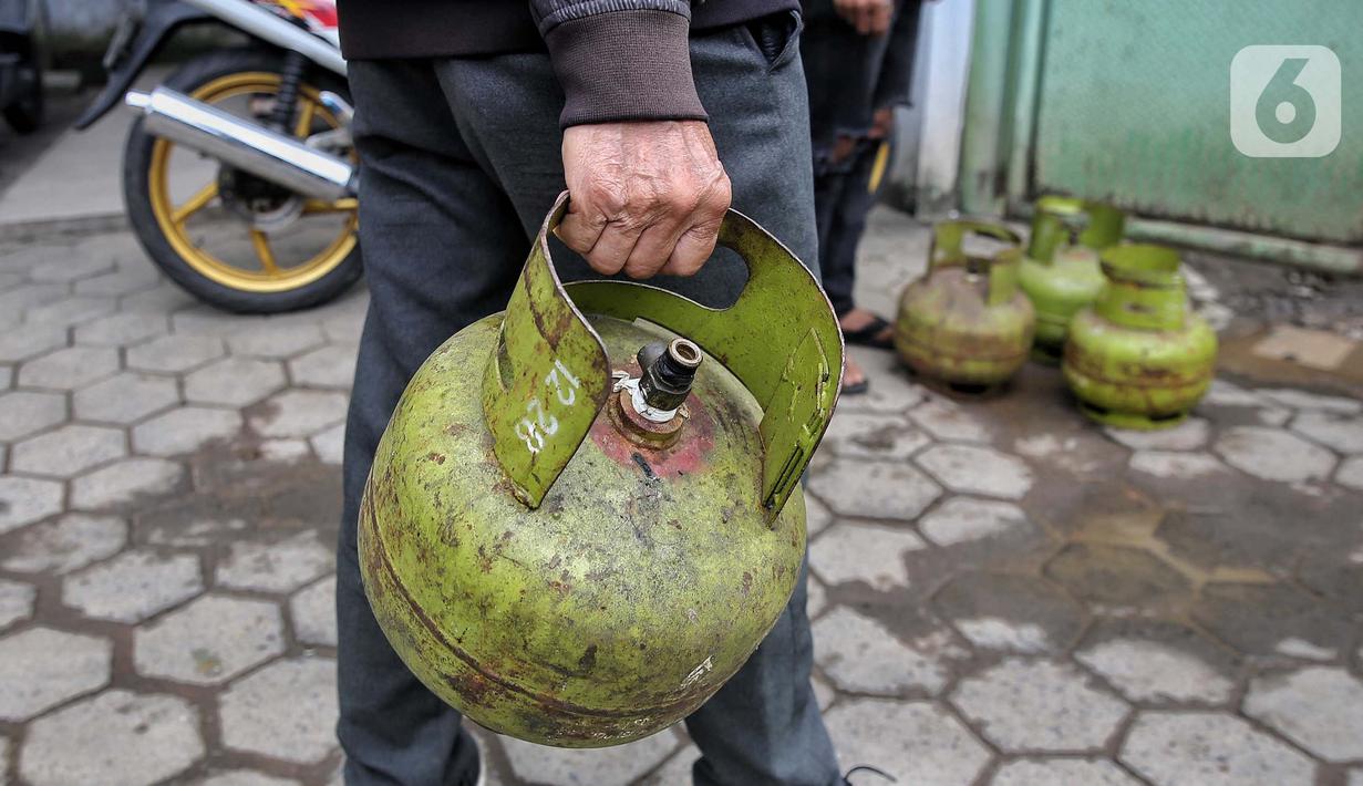 Sebelumnya, telah terjadi kelangkaan gas elpiji 3 kg yang akibat kebijakan pembatasan distribusi. (Liputan6.com/Angga Yuniar)