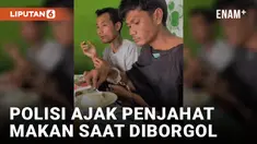 Tangan Terborgol, Terduga Pelaku Kriminal Diajak Makan Bareng Polisi