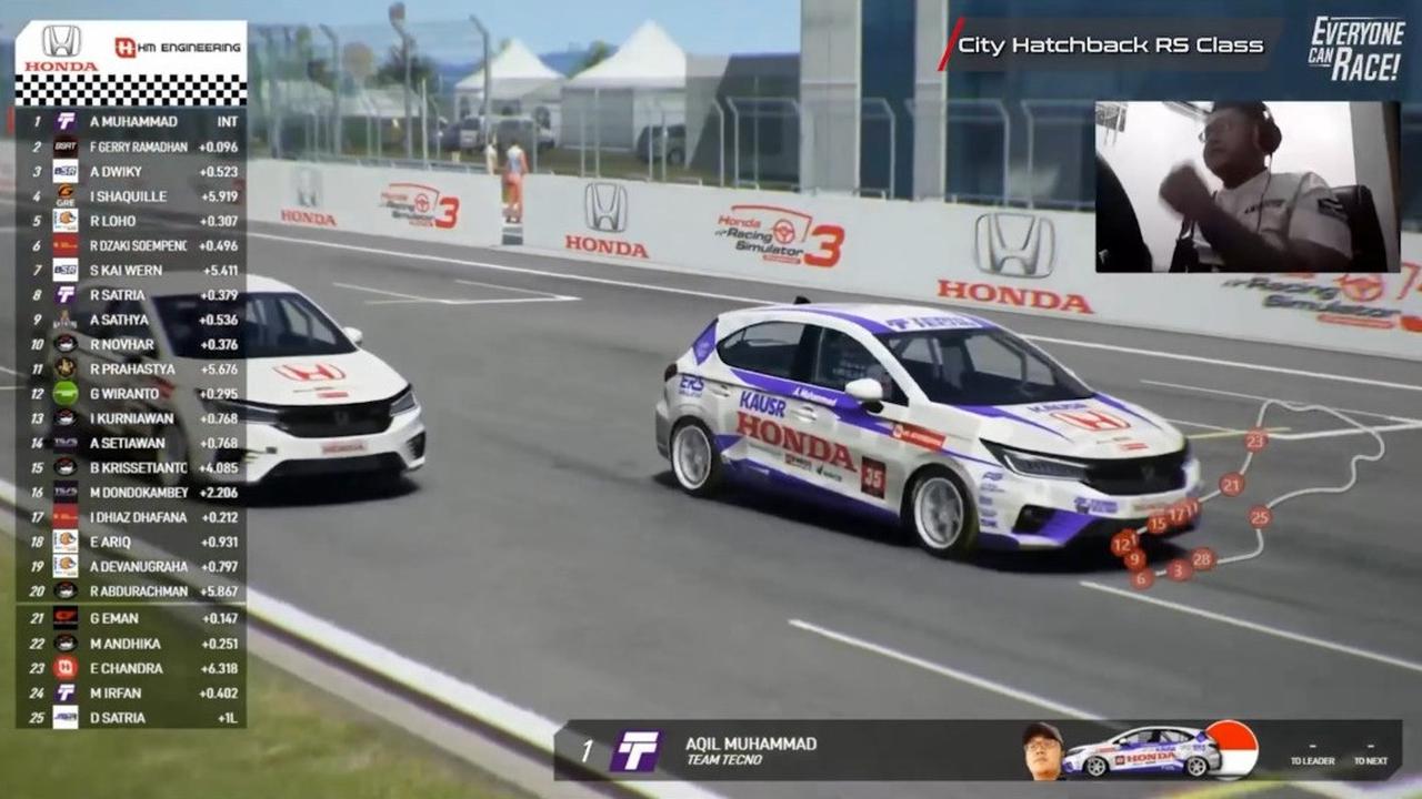 Pembalap Indonesia Mendominasi Balap Virtual Honda Racing Simulator ...
