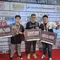 Baru Ikutan di Darts National Competition Series 03, Benny Tandean (tengah) Langsung Juara (Liputan6.com/Thomas)