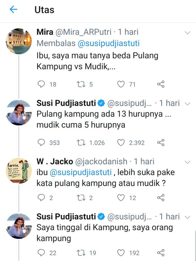 Utas Susi Pudjiastuti. (Foto: Twitter @susipudjiastuti)