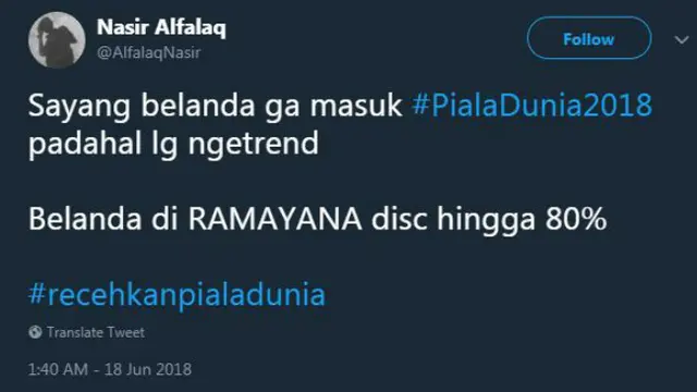 Mulai dari analisis pertandingan yang serius sampai gojekan-gojekan, semua menjadi bahasan warganet di media sosial.