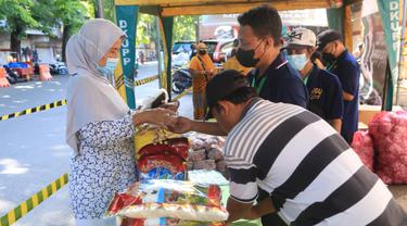 Operasi pasar Lumbung Pangan Jawa Timur di Kota Probolinggo. (Istimewa)