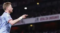 Insiden Kevin De Bruyne saat Lawan Arsenal: Tunjuk dan Dorong Arteta, Dilempar Botol Fans The Gunners