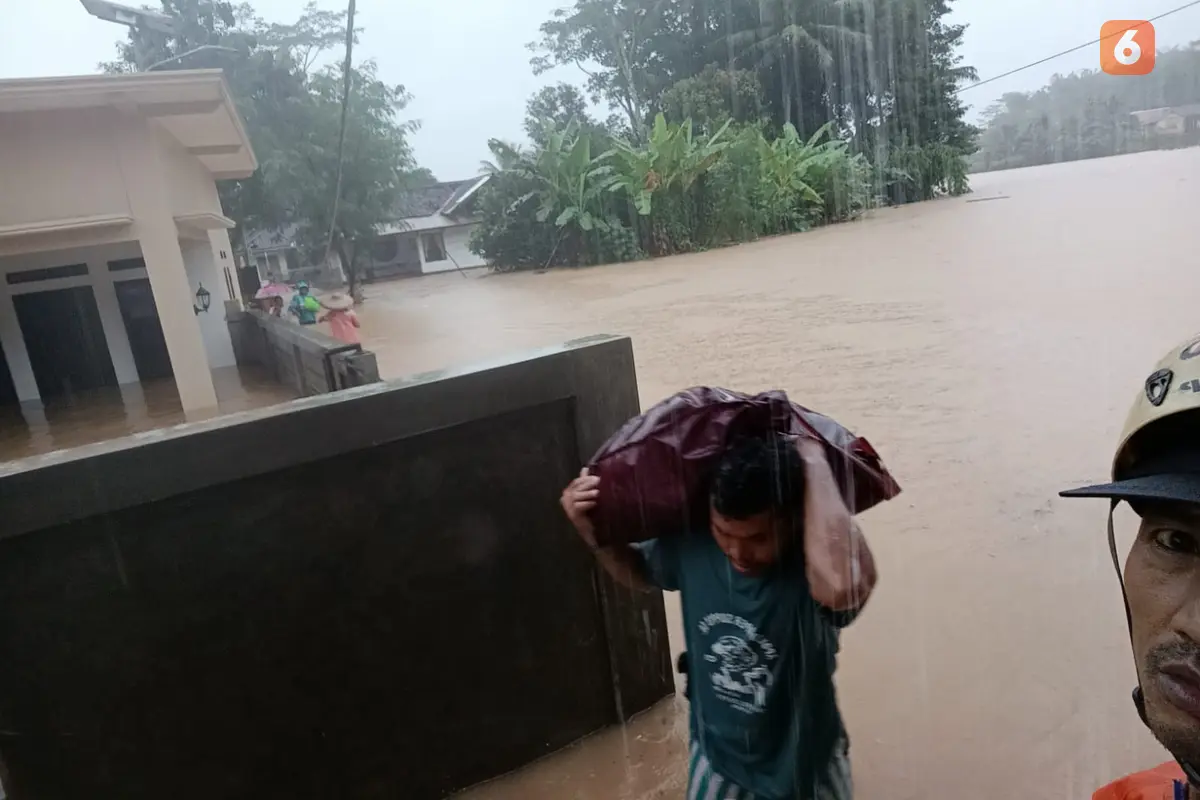 Banjir dan longsor akibat hujan intensitas tinggi selama dua hari mengguyur wilayah Sukabumi (Liputan6.com/Istimewa).