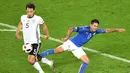 Jerman tidak akan diperkuat oleh Mats Hummels pada laga semifinal Piala Eropa 2016 melawan tuan rumah Prancis akibat hukuman akumulasi kartu kuning. (AFP/Mehdi Fedouach)