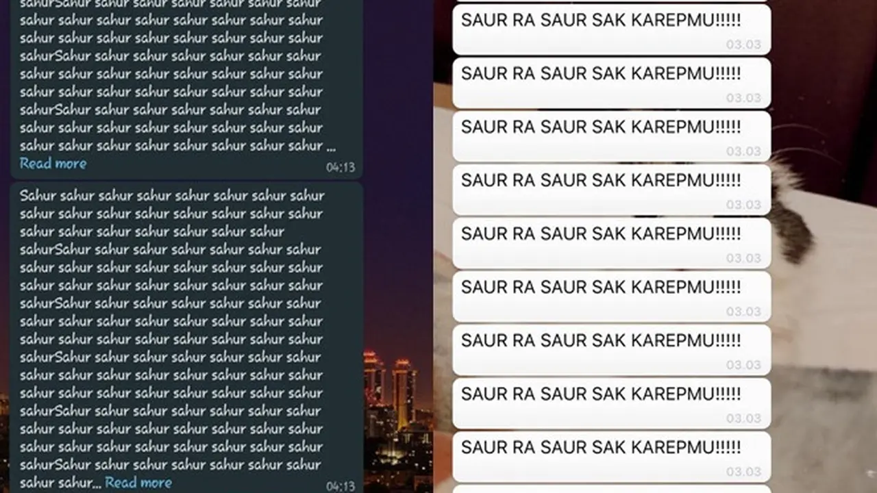 6 Chat Absurd Bangunin Sahur Ini Bikin Elus Dada