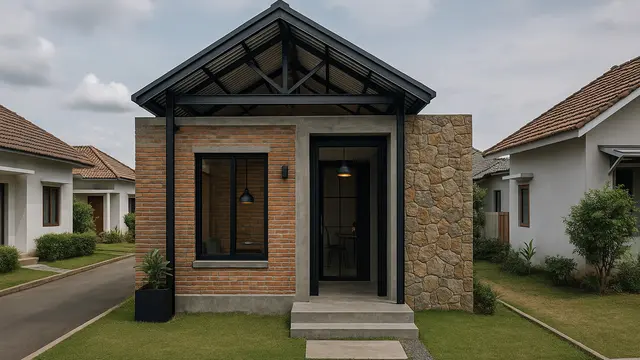 Model Rumah Sederhana Tapi Elegan 6x6 Meter/ Ilustrasi AI